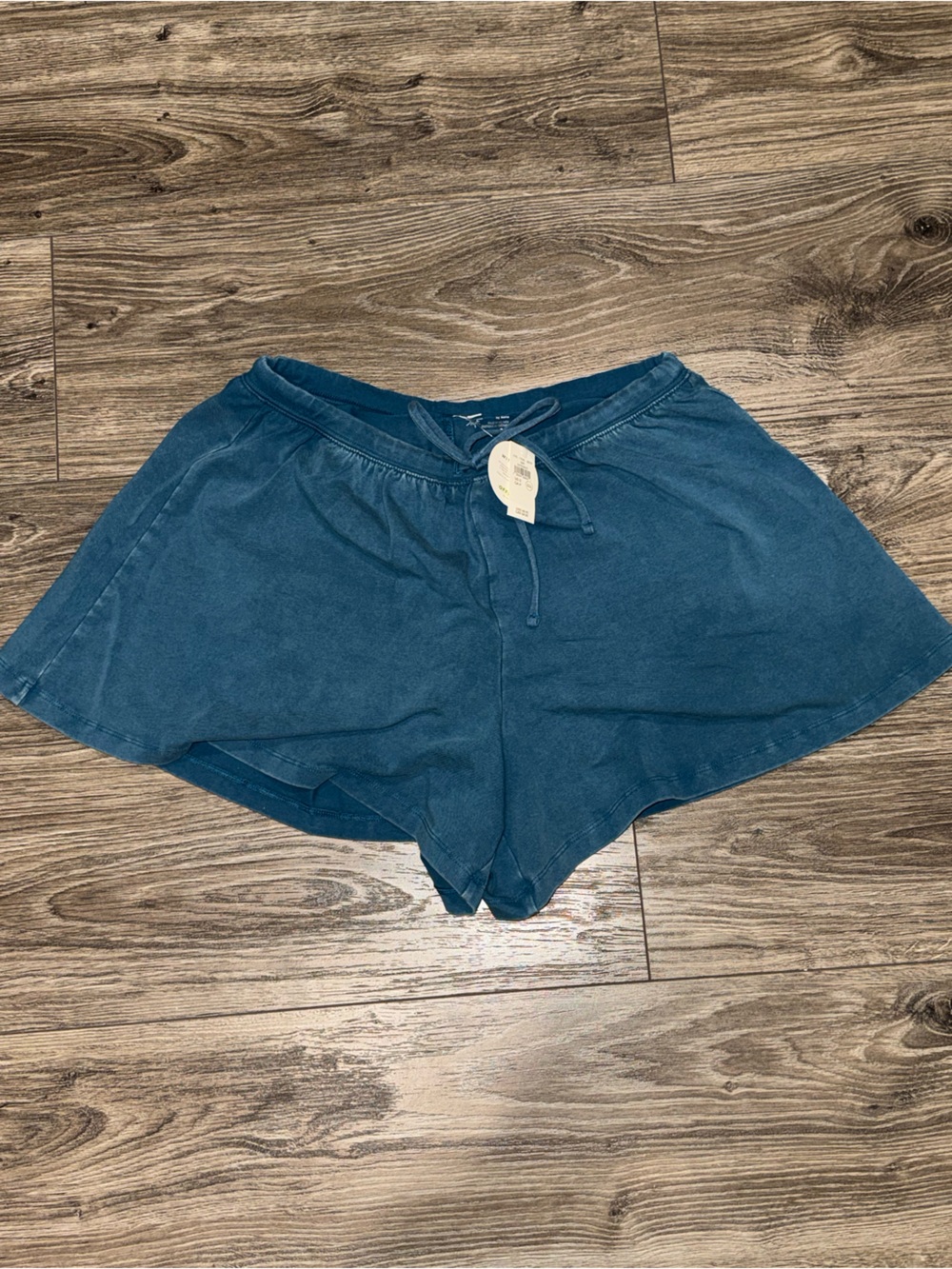aerie Teal Blue Drawstring Lounge Shorts